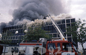 Un incendio destruye el Pabellón de los Descubrimientos